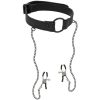 218917 O Ring Gag con pinzette per capezzoli