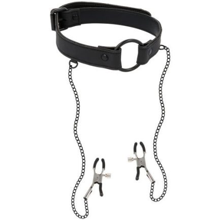 218917 O Ring Gag con pinzette per capezzoli