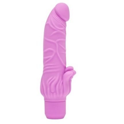 10159_PINK_01 Vibratore realistico stimolazione clitoride fucsia