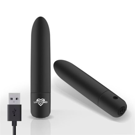 shoty-vibrating-bullet-usb-10-speeds-powerful-motor-black 2 Bullet ricaricabile