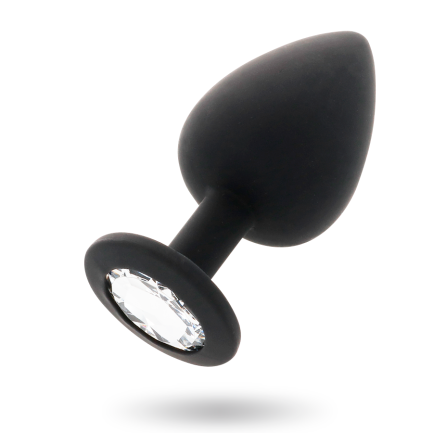 Plug nero con diamantino